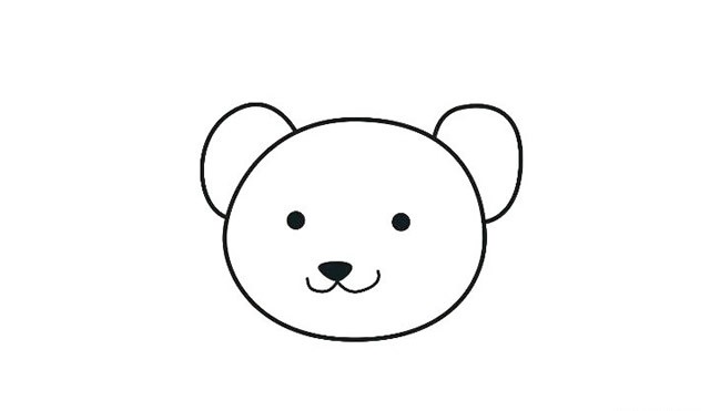 泰迪熊玩具简笔画 简单的画法步骤图解教程