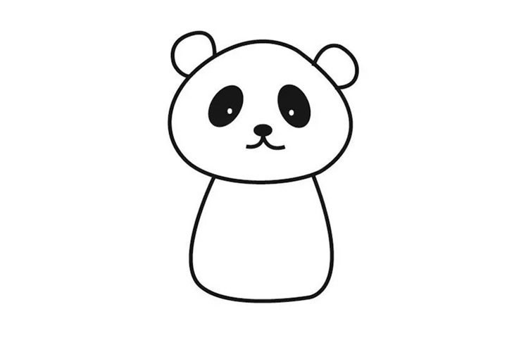 大熊猫简笔画 儿童学画国宝大熊猫简笔画教程图片大全