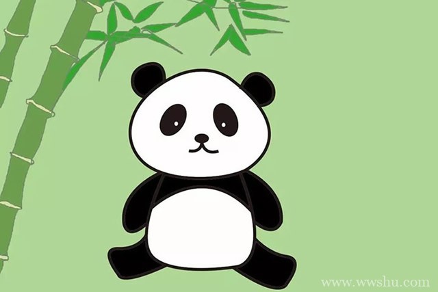 大熊猫简笔画 儿童学画国宝大熊猫简笔画教程图片大全