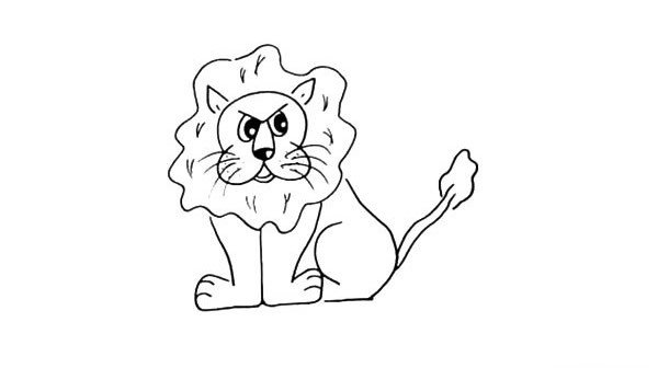 一步步教你学画带颜色的狮子简笔画步骤教程