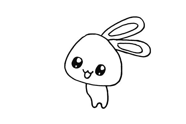 小白兔的画法 一步步教你学画小白兔简笔画教程步骤图片大全