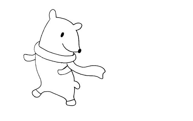 北极熊如何画 可爱的北极熊简笔画教程步骤图片大全