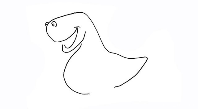 彩色恐龙如何画 学画恐龙简笔画步骤图解教程