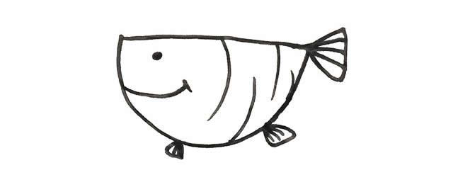 零基础学画18种不同卡通画鱼，简单实用