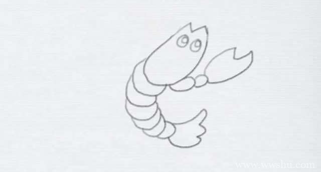 教大家学画小龙虾简笔画 详细步骤图解教程
