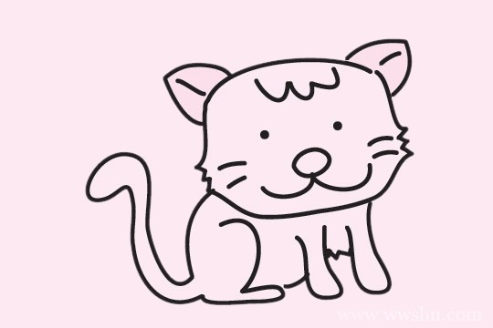 小猫咪简笔画的画法步骤教程及图片大全
