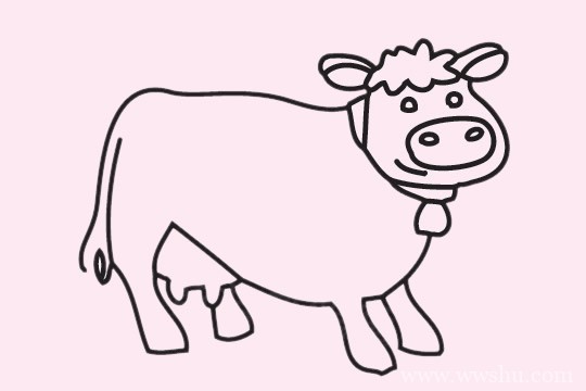 公牛简笔画的画法步骤教程及图片大全