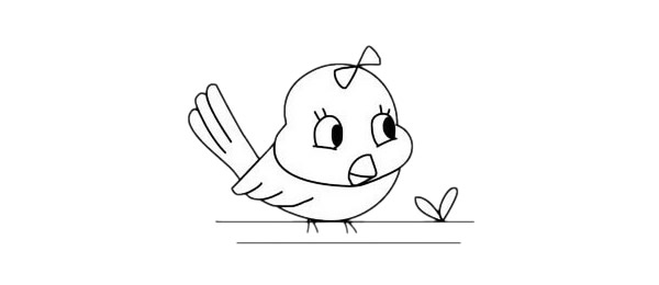 黄鹂鸟简笔画简单画法步骤图解教程及图片大全