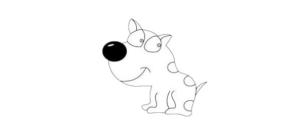 超简单的狗狗简笔画步骤图解教程及图片大全