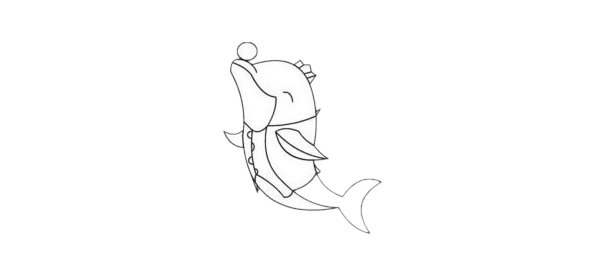 海豚简笔画简单画法步骤图解及图片大全