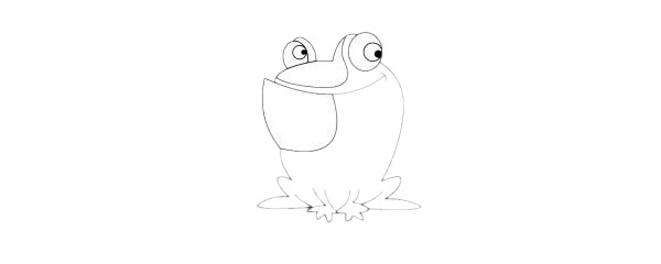 卡通青蛙简笔画简单画法步骤教程及图片大全