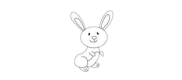 卡通兔子简笔画简单画法步骤教程及图片大全
