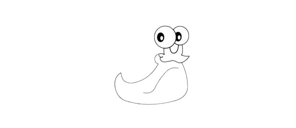 卡通蜗牛简笔画简单画法步骤教程及图片大全