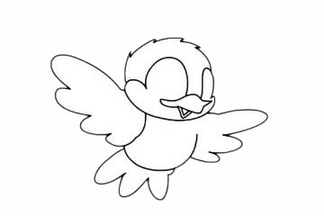 【小鸟简笔画】可爱的小鸟简笔画简单画法步骤图片大全