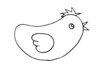 公鸡如何画 简单的公鸡简笔画步骤画法教程及图片大全