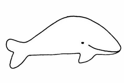 超简单的鲸简笔画步骤画法