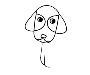 【腊肠犬简笔画】可爱的腊肠犬简笔画步骤图解教程