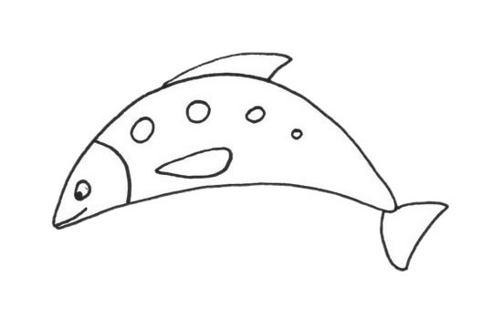 沙丁鱼简单画法_沙丁鱼简笔画步骤图解教程及图片大全