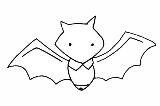 【蝙蝠简笔画】蝙蝠简笔画画法步骤图解教程及图片大全