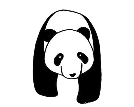 可爱的熊猫简笔画步骤画法及图片大全