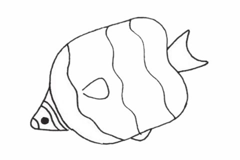 超简单的深海鱼步骤画法教程