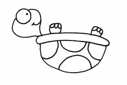 超简单的乌龟简笔画步骤画法图片大全