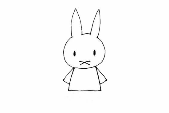 米菲兔简笔画步骤画法图片