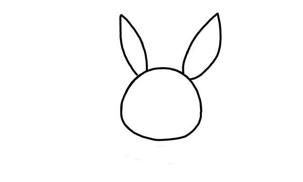 可爱的小白兔简笔画步骤图解教程