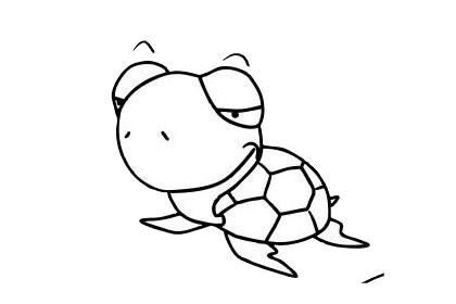可爱的海龟简笔画步骤画法图片大全