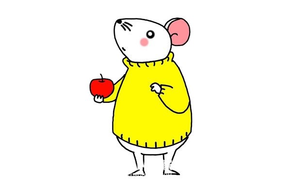 小老鼠简笔画 卡通老鼠简笔画步骤画法教程