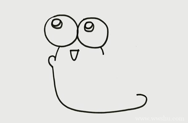 卡通蜗牛简笔画_可爱的蜗牛简笔画步骤画法图片