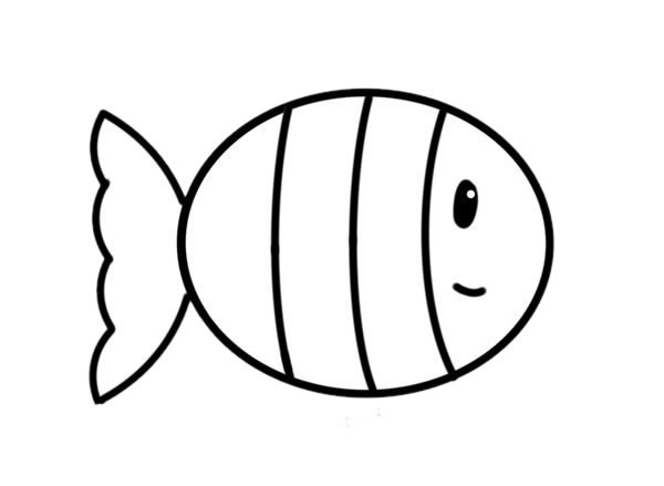 简笔画小丑鱼的画法_可爱小丑鱼简笔画步骤图片