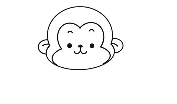 吃香蕉的猴子简笔画图片大全