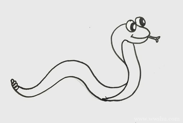 眼镜王蛇如何画简笔画
