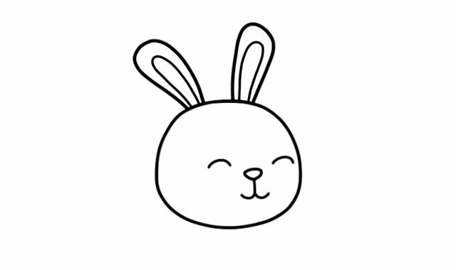 拿着胡萝卜的兔子简笔画 可爱兔子简笔画步骤画法图片教程