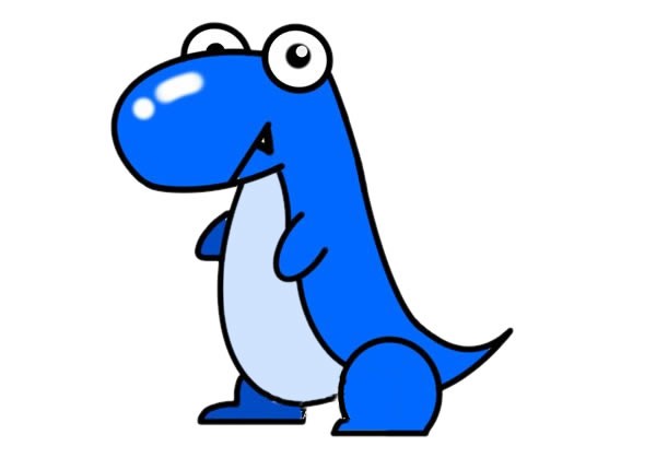 可爱恐龙简笔画大全带颜色_卡通恐龙简笔画画法步骤教程