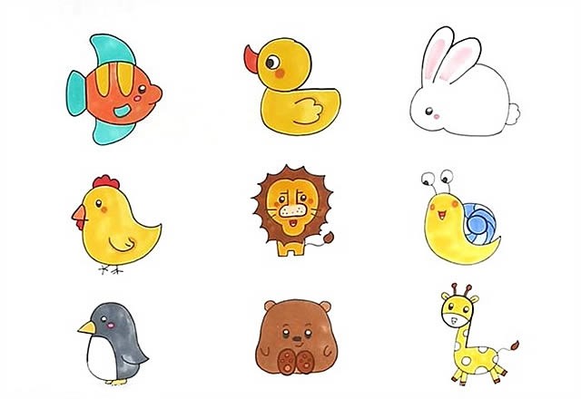 1到9数字画动物图画大全_1到9数字画动物简笔画步骤教程