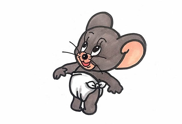 泰菲鼠简笔画_泰菲小老鼠简笔画步骤图