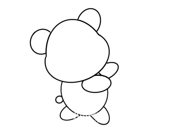 玩具小熊如何画_玩具小熊简笔画画法步骤图片教程