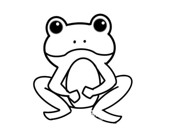 绿色青蛙如何画_绿色青蛙简笔画步骤图片
