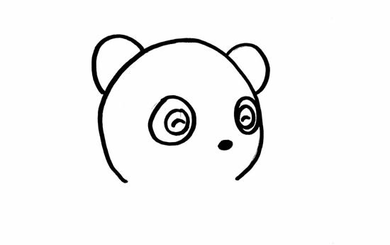 小熊猫简笔画可爱又简单的颜色_熊猫简笔画画法步骤图片