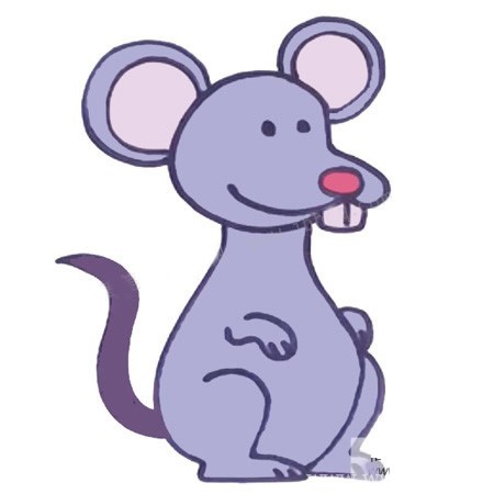 【卡通老鼠简笔画彩色】如何画卡通老鼠简笔画的画法步骤教程