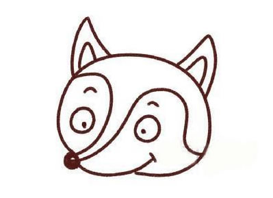 【狐狸简笔画步骤】儿童学画狐狸简笔画的画法步骤教程