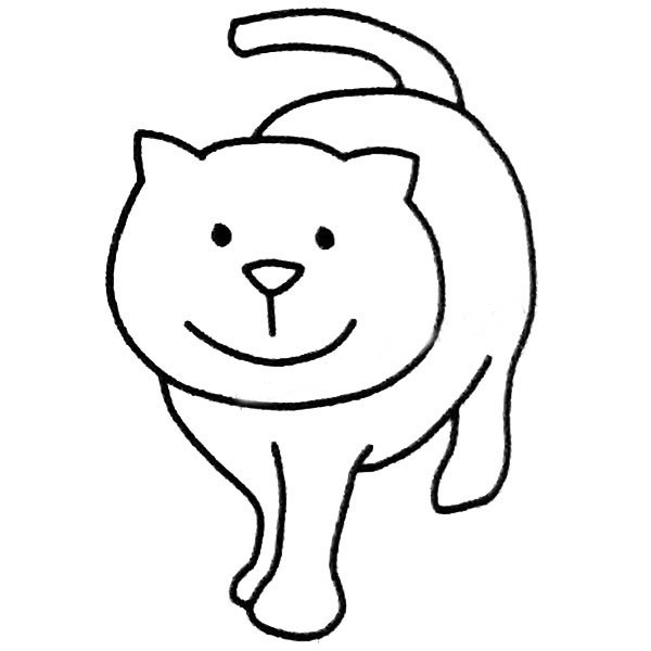 【猫咪的简笔画大全可爱】小猫咪如何画简笔画图片大全