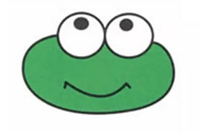 【青蛙简笔画图片】绿色青蛙简笔画的画法步骤教程