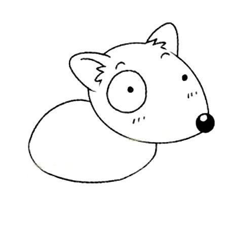 小狗简笔画 简单的牛头梗犬简笔画画法步骤教程