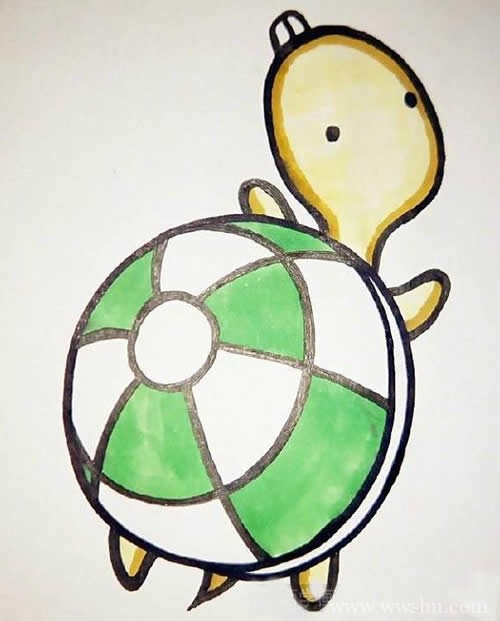 乌龟如何画简笔画图片_简笔画乌龟的画法步骤图解大全