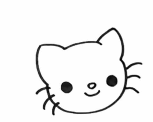 七步画出可爱的小猫简笔画步骤图解教程 小猫简笔画如何画