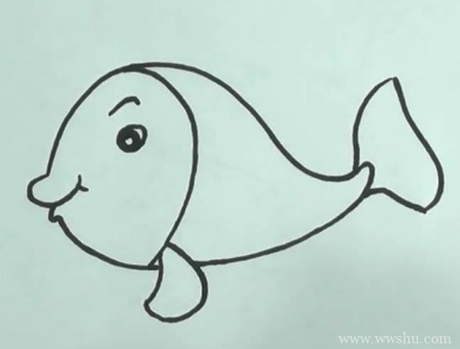 可爱小金鱼简笔画彩色图片 小金鱼简笔画步骤图解教程