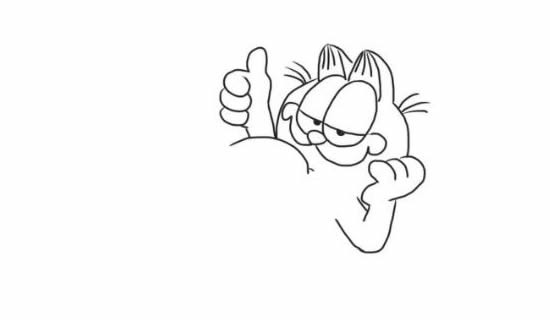 加菲猫简笔画步骤图解教程 加菲猫如何画简笔画